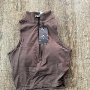 Vitality The Refine Bra Zip-Up Crop Top